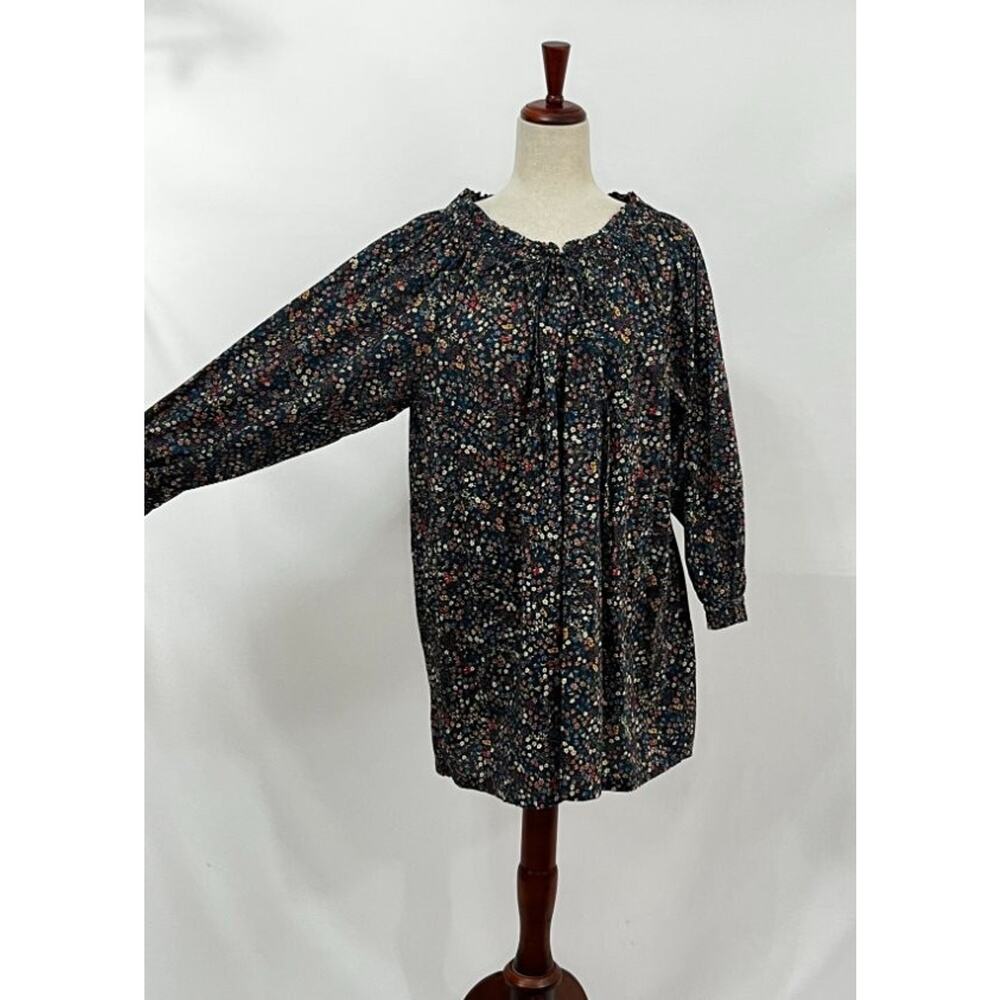 DOEN S Small Everild Dress On Off Shoulder Donna Leigh Floral Navy Mini Liberty - Picture 7 of 11